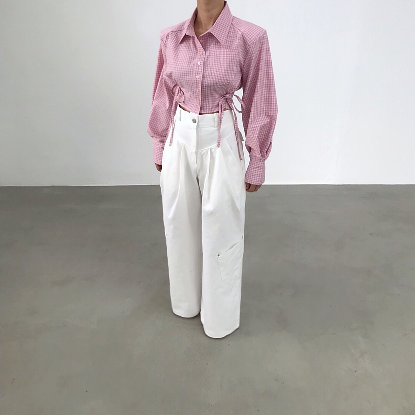 2TWO MOON韓國代購女士新品推薦熱賣時尚襯衫蕾絲衫短款2TWO MOON襯衫/蕾絲衫