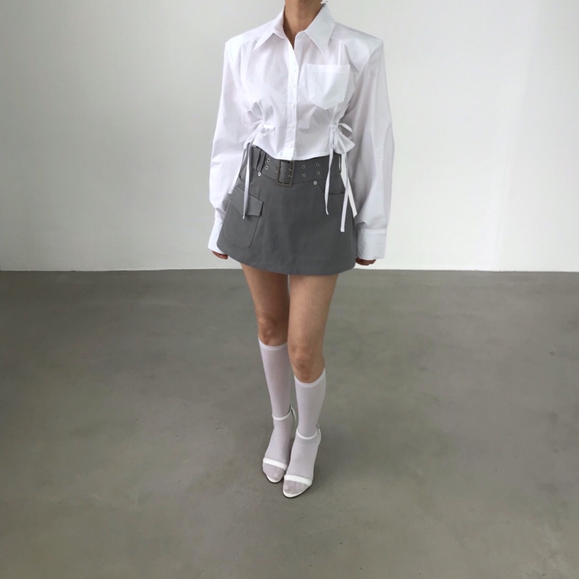 2TWO MOON韓國代購女士新品推薦熱賣時尚襯衫蕾絲衫短款2TWO MOON襯衫/蕾絲衫