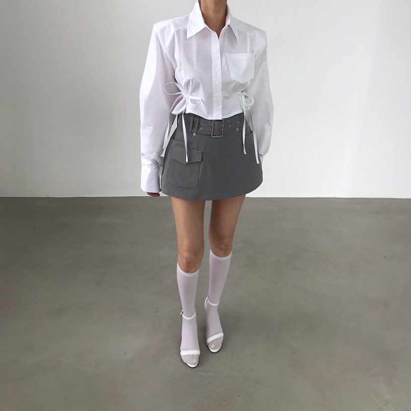 2TWO MOON韓國代購女士新品推薦熱賣時尚襯衫蕾絲衫短款2TWO MOON襯衫/蕾絲衫