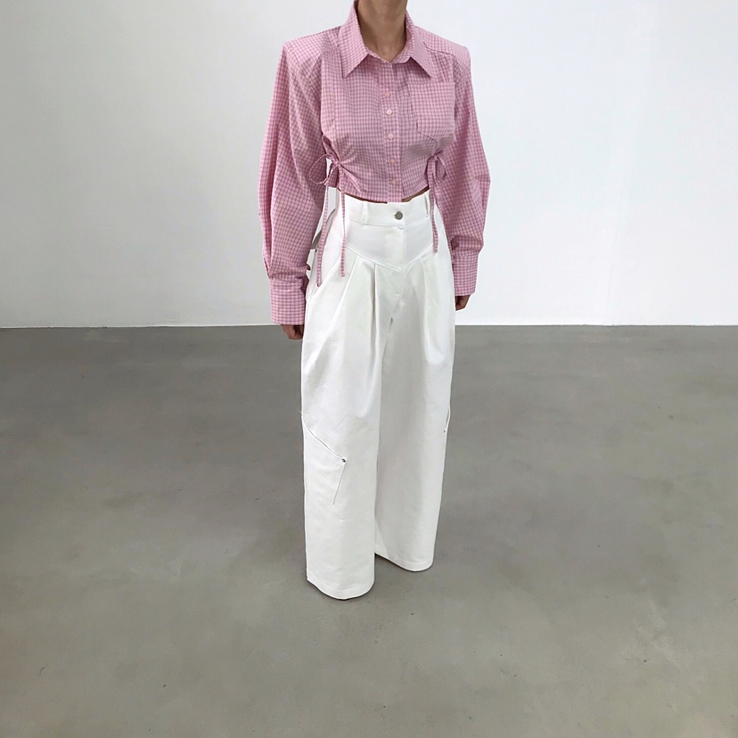 2TWO MOON韓國代購女士新品推薦熱賣時尚襯衫蕾絲衫短款2TWO MOON襯衫/蕾絲衫