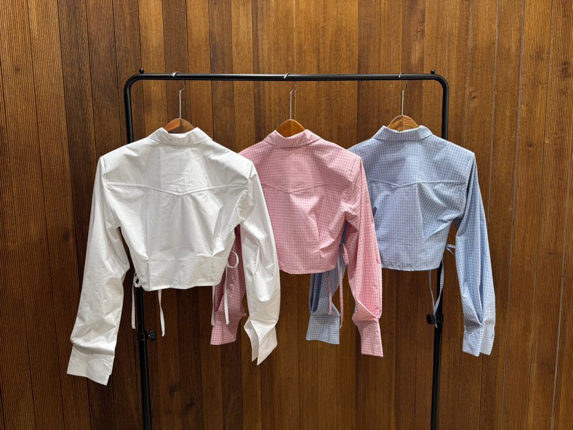 2TWO MOON韓國代購女士新品推薦熱賣時尚襯衫蕾絲衫短款2TWO MOON襯衫/蕾絲衫