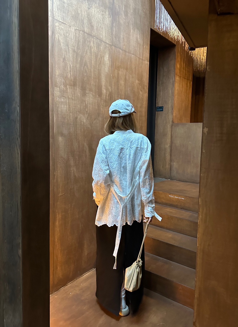 ZEROZERO韓國東大門代購女裝新款休閑熱賣襯衫蕾絲衫腰帶ZEROZERO襯衫/蕾絲衫