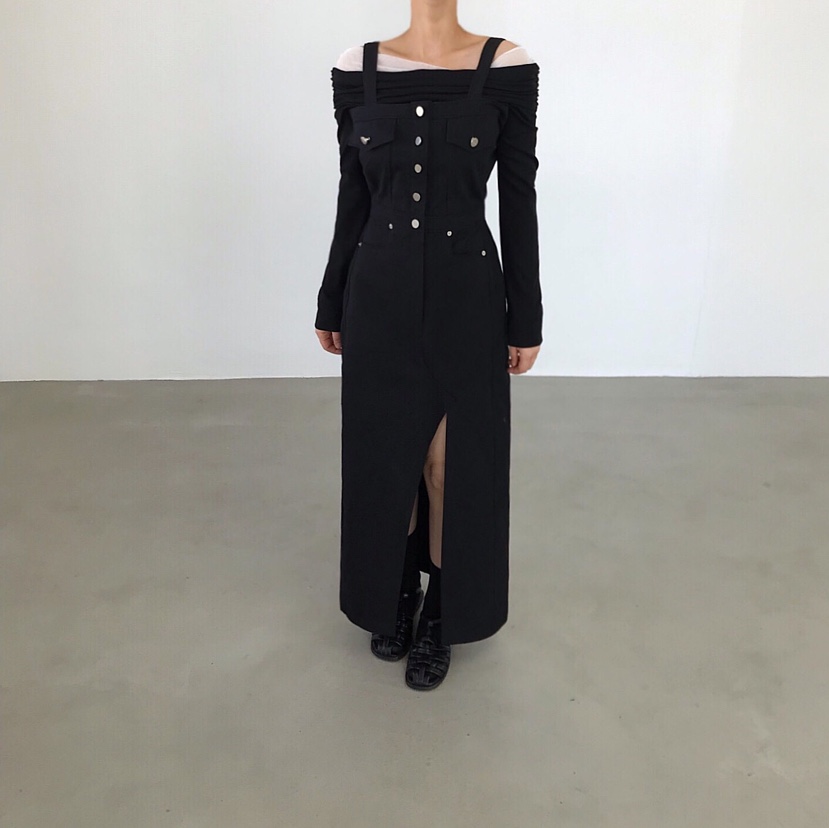 2TWO MOON韓國代購女裝新款26春夏時尚職業休閑人氣連衣裙2TWO MOON連衣裙