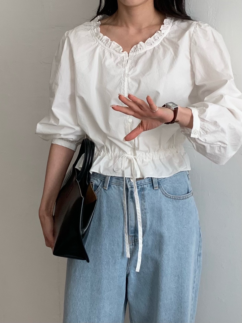 BLEECKER韓國東大門直郵女士新款休閑時尚熱賣襯衫蕾絲衫BLEECKER襯衫/蕾絲衫