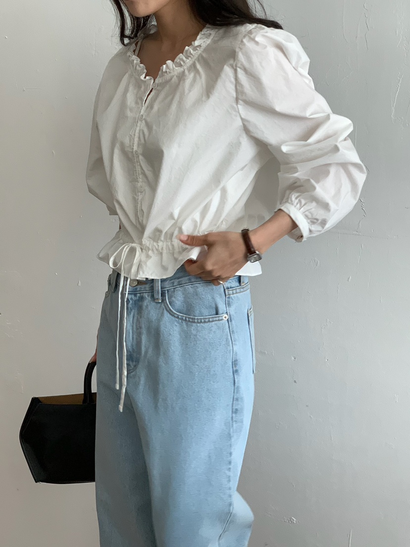 BLEECKER韓國東大門直郵女士新款休閑時尚熱賣襯衫蕾絲衫BLEECKER襯衫/蕾絲衫