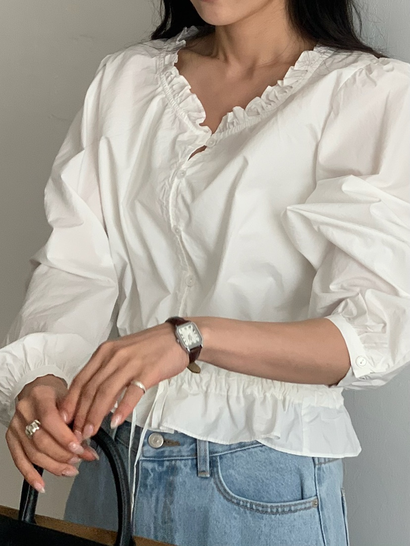 BLEECKER韓國東大門直郵女士新款休閑時尚熱賣襯衫蕾絲衫BLEECKER襯衫/蕾絲衫