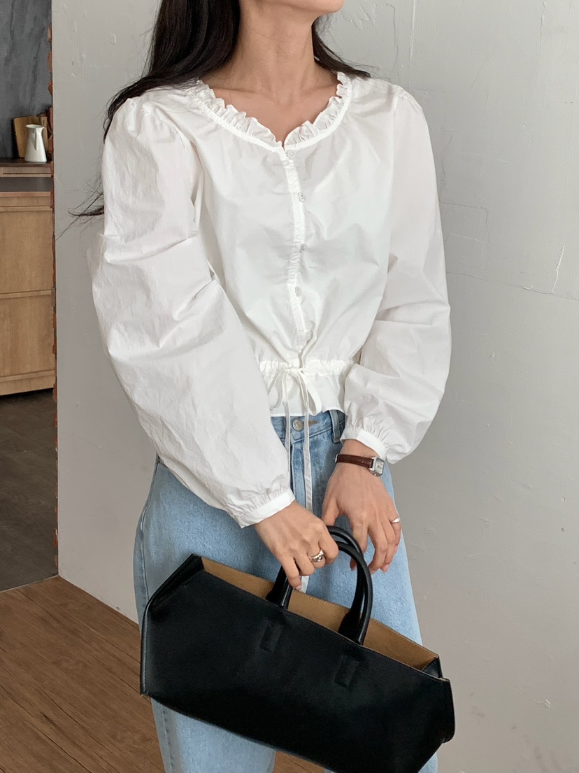 BLEECKER韓國東大門直郵女士新款休閑時尚熱賣襯衫蕾絲衫BLEECKER襯衫/蕾絲衫