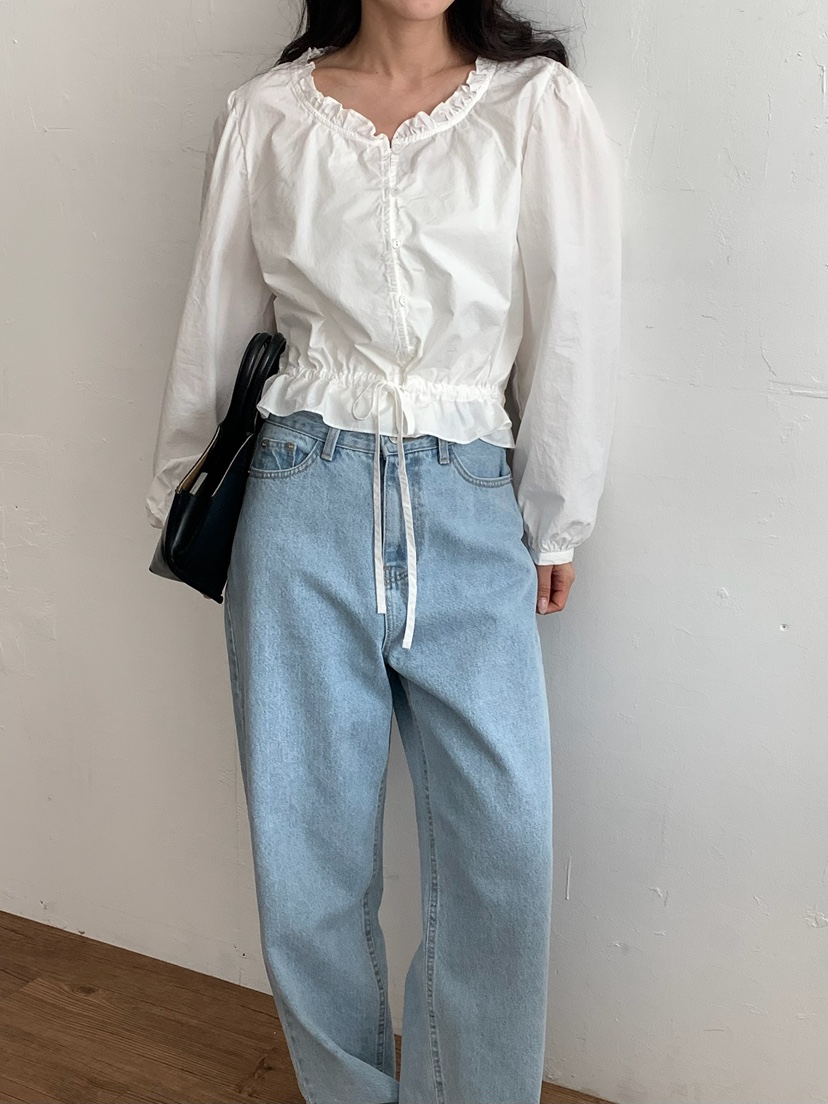 BLEECKER韓國東大門直郵女士新款休閑時尚熱賣襯衫蕾絲衫BLEECKER襯衫/蕾絲衫