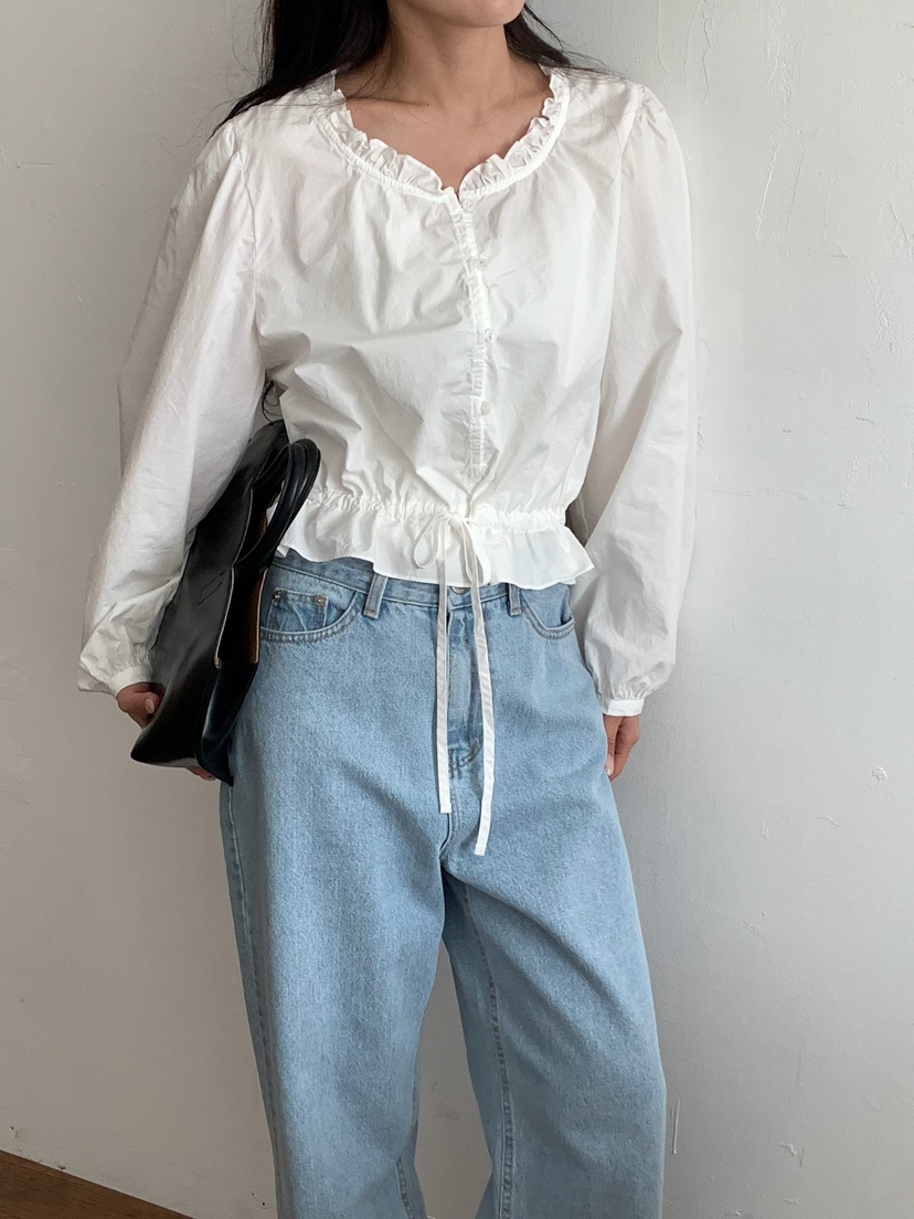 BLEECKER韓國東大門直郵女士新款休閑時尚熱賣襯衫蕾絲衫BLEECKER襯衫/蕾絲衫