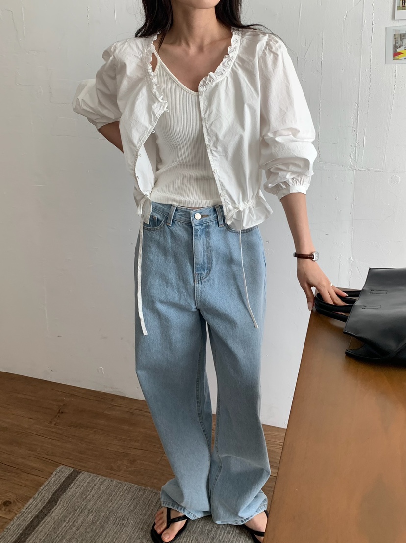 BLEECKER韓國東大門直郵女士新款休閑時尚熱賣襯衫蕾絲衫BLEECKER襯衫/蕾絲衫