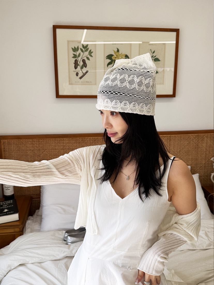 NICEALICE韓國直郵實拍女士新品人氣熱賣休閑時尚帽子蕾絲NICEALICE帽子