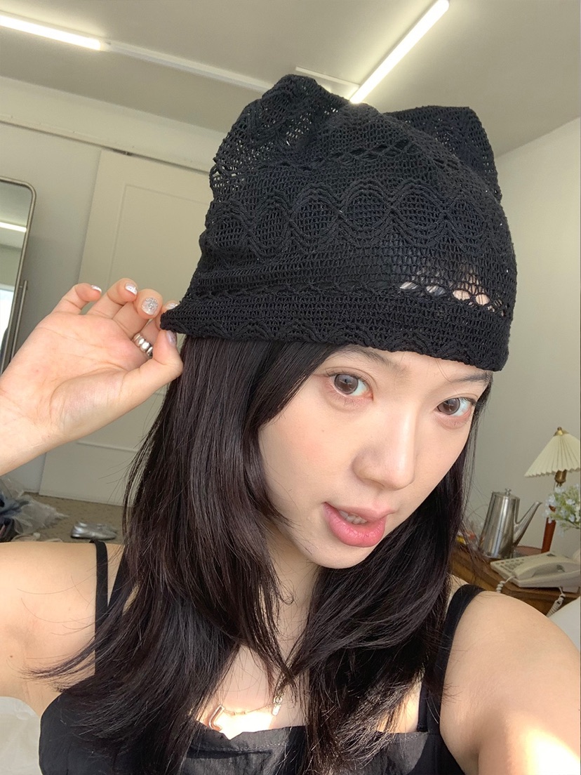 NICEALICE韓國直郵實拍女士新品人氣熱賣休閑時尚帽子蕾絲NICEALICE帽子圖色2