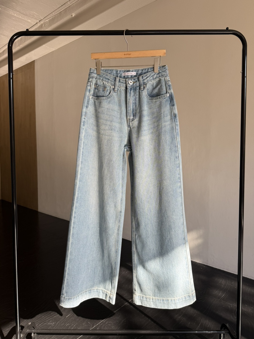SOLAR韓國直郵實拍女裝新品熱賣人氣職業時尚推薦休閑牛仔褲SOLAR牛仔褲圖色1