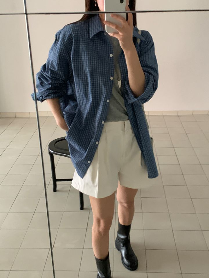 BABY SALON韓國代購女士新款職業熱賣襯衫蕾絲衫不含內搭BABY SALON襯衫/蕾絲衫圖色1