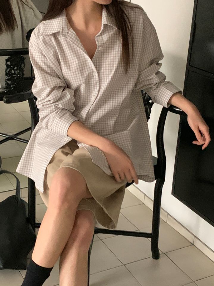 BABY SALON韓國代購女士新款職業熱賣襯衫蕾絲衫不含內搭BABY SALON襯衫/蕾絲衫圖色2