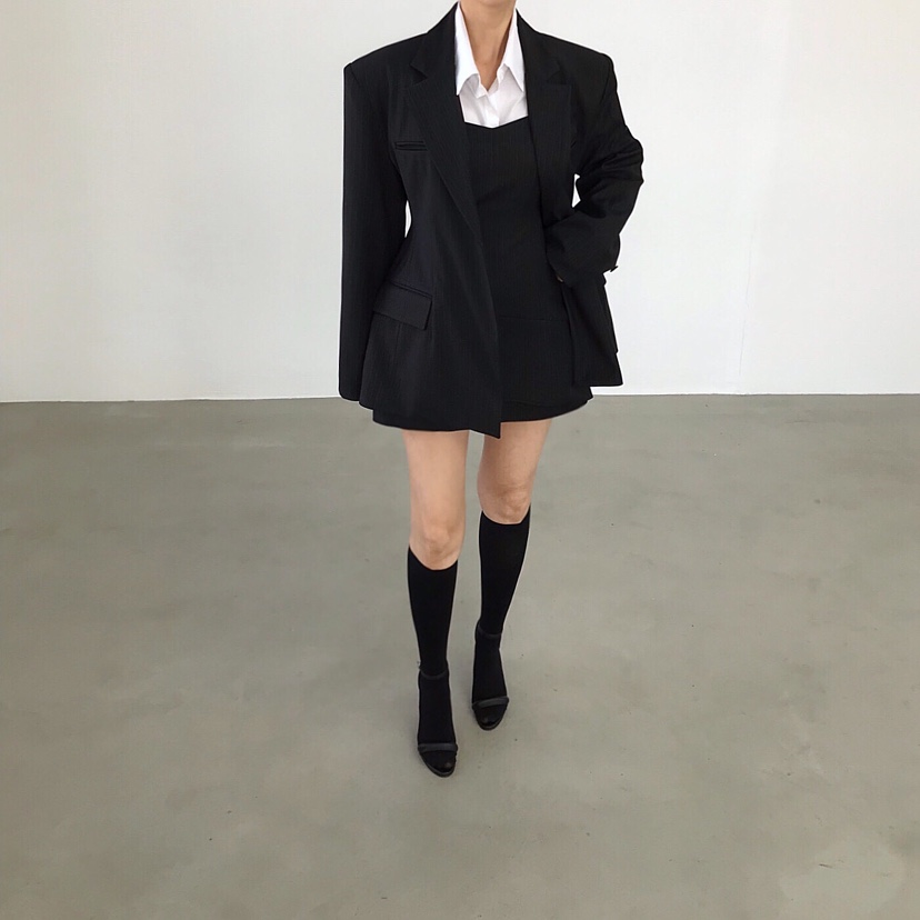 2TWO MOON韓國直郵實拍女裝新品熱賣時尚休閑推薦職業夾克2TWO MOON夾克