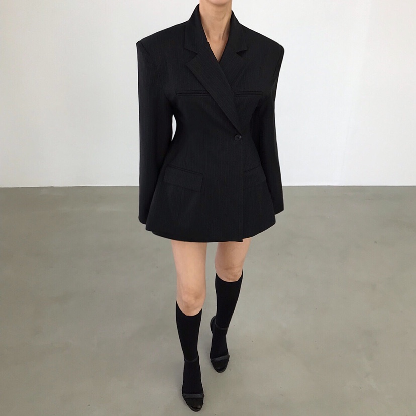 2TWO MOON韓國直郵實拍女裝新品熱賣時尚休閑推薦職業夾克2TWO MOON夾克圖色1