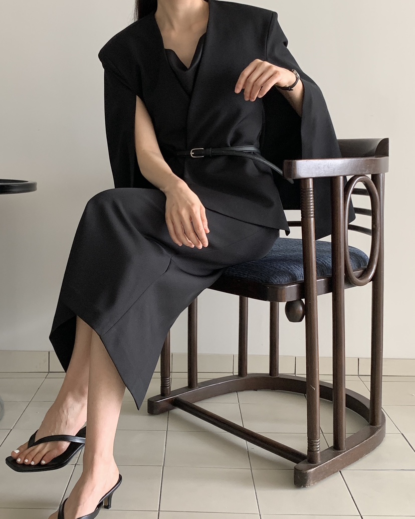 VERNI韓國直郵實拍女裝新品時尚夾克不含腰帶不含內搭披肩VERNI夾克