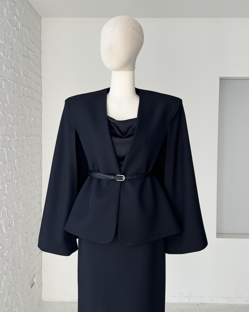 VERNI韓國直郵實拍女裝新品時尚夾克不含腰帶不含內搭披肩VERNI夾克圖色2