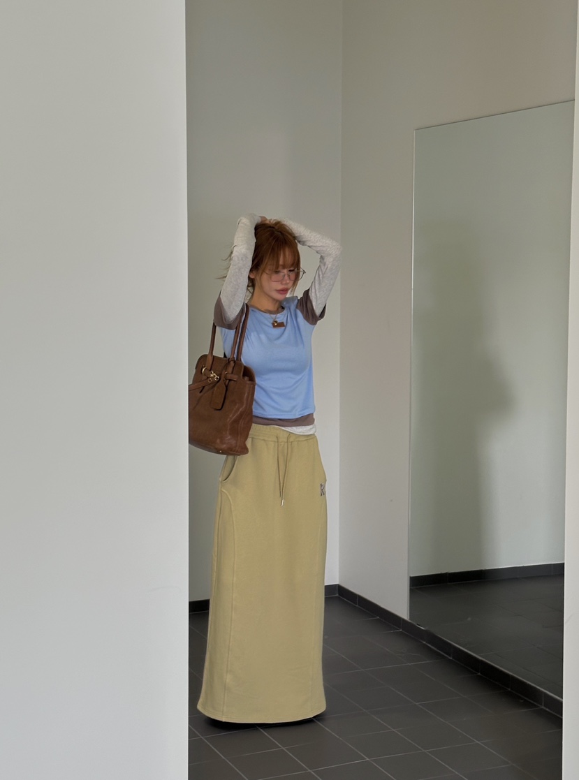 ZEROZERO韓國直郵實拍女裝新款人氣推薦職業長袖T恤假兩件ZEROZERO長袖T恤