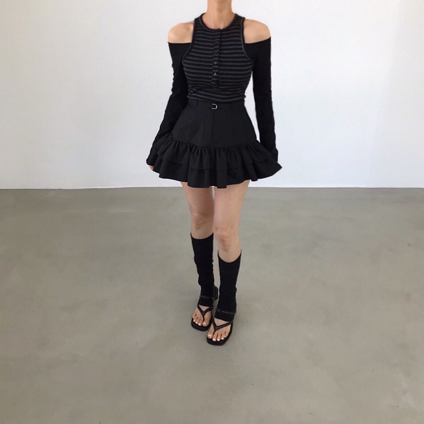 2TWO MOON韓國東大門直郵女裝新款時尚人氣休閑推薦長袖T恤2TWO MOON長袖T恤