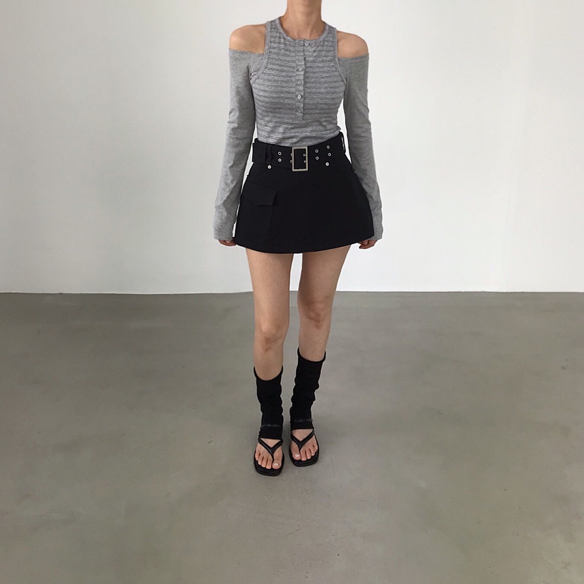 2TWO MOON韓國東大門直郵女裝新款時尚人氣休閑推薦長袖T恤2TWO MOON長袖T恤