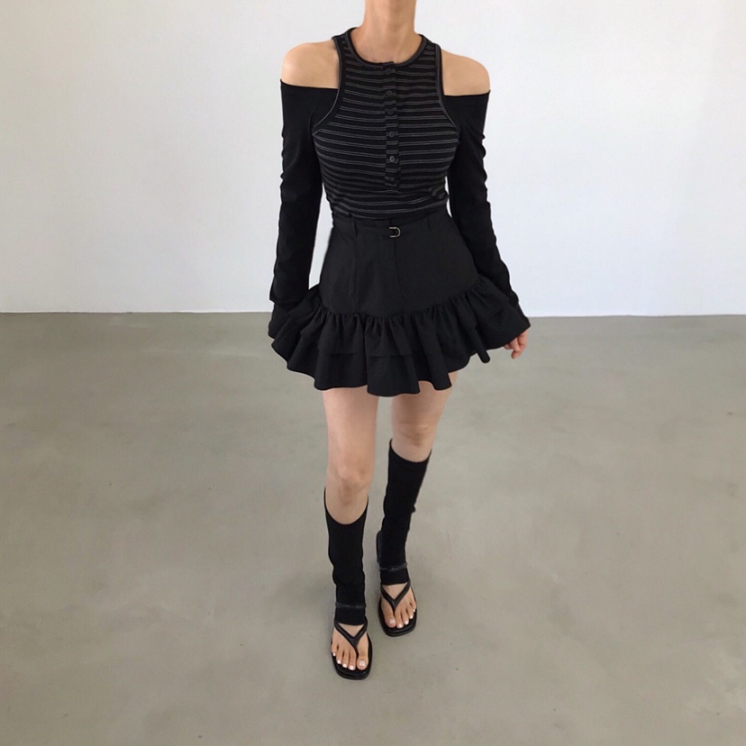 2TWO MOON韓國東大門直郵女裝新款時尚人氣休閑推薦長袖T恤2TWO MOON長袖T恤圖色1