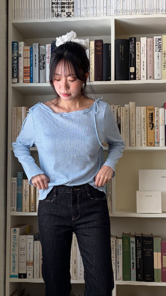 HEY/TO SEWING韓國東大門代購女裝新款休閑時尚長袖T恤BY HEY/TO SEWING長袖T恤