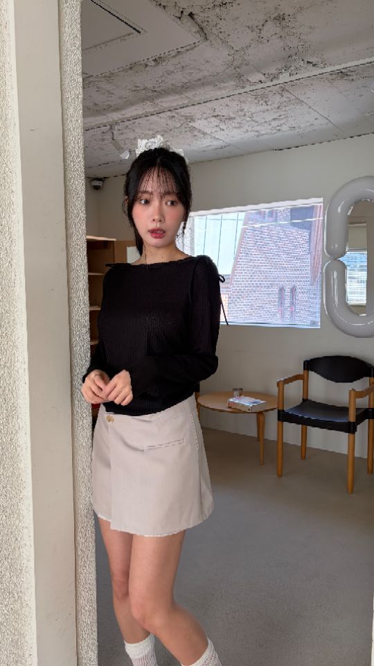 HEY/TO SEWING韓國東大門代購女裝新款休閑時尚長袖T恤BY HEY/TO SEWING長袖T恤