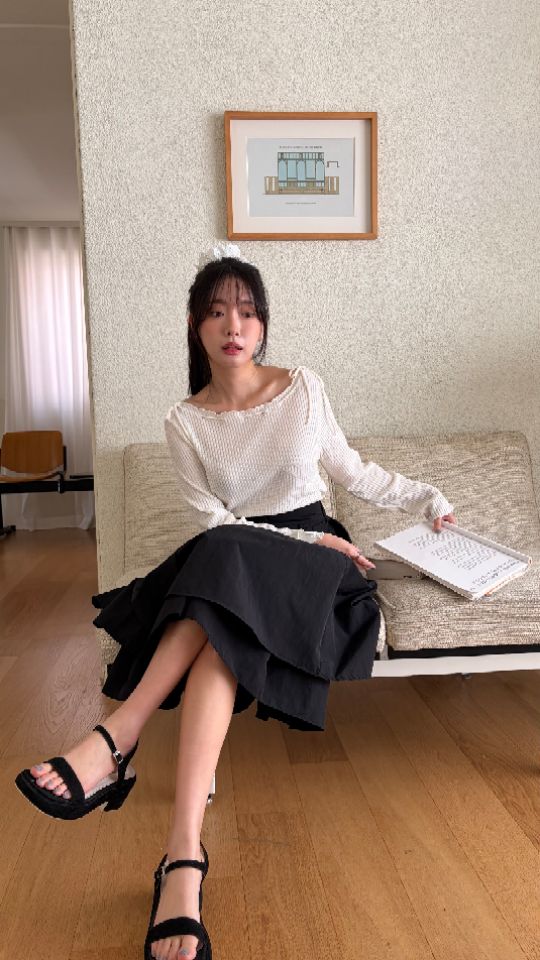 HEY/TO SEWING韓國東大門代購女裝新款休閑時尚長袖T恤BY HEY/TO SEWING長袖T恤