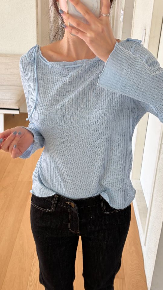 HEY/TO SEWING韓國東大門代購女裝新款休閑時尚長袖T恤BY HEY/TO SEWING長袖T恤圖色3