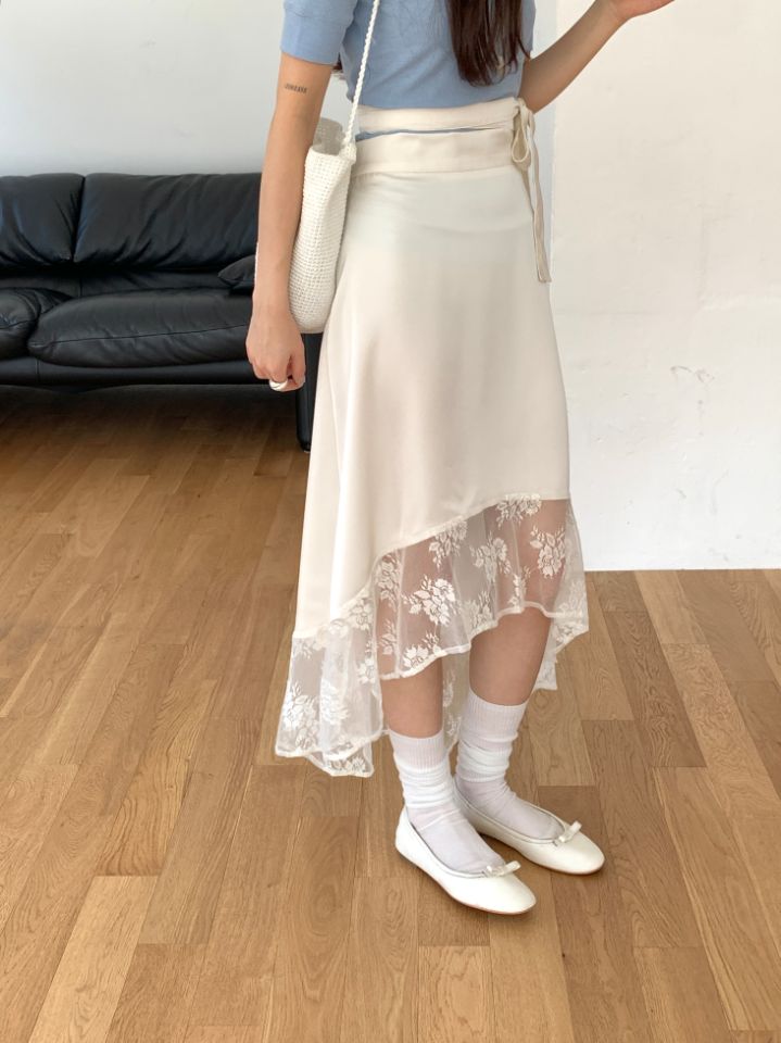 BABY SALON韓國東大門直郵女士新款熱賣時尚職業長裙蕾絲BABY SALON長裙