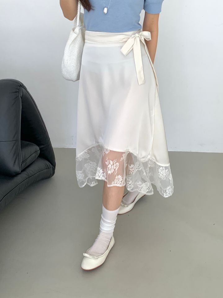 BABY SALON韓國東大門直郵女士新款熱賣時尚職業長裙蕾絲BABY SALON長裙