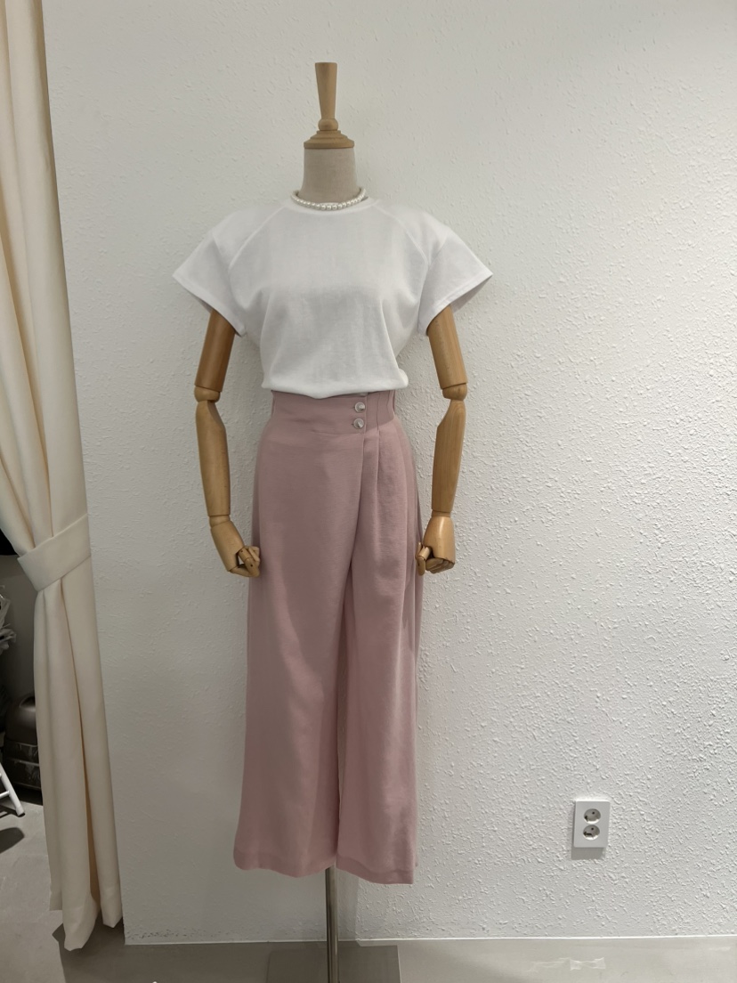 DENISE韓國代購女裝新款人氣休閑推薦熱賣職業休閑褲褶裥DENISE休閑褲