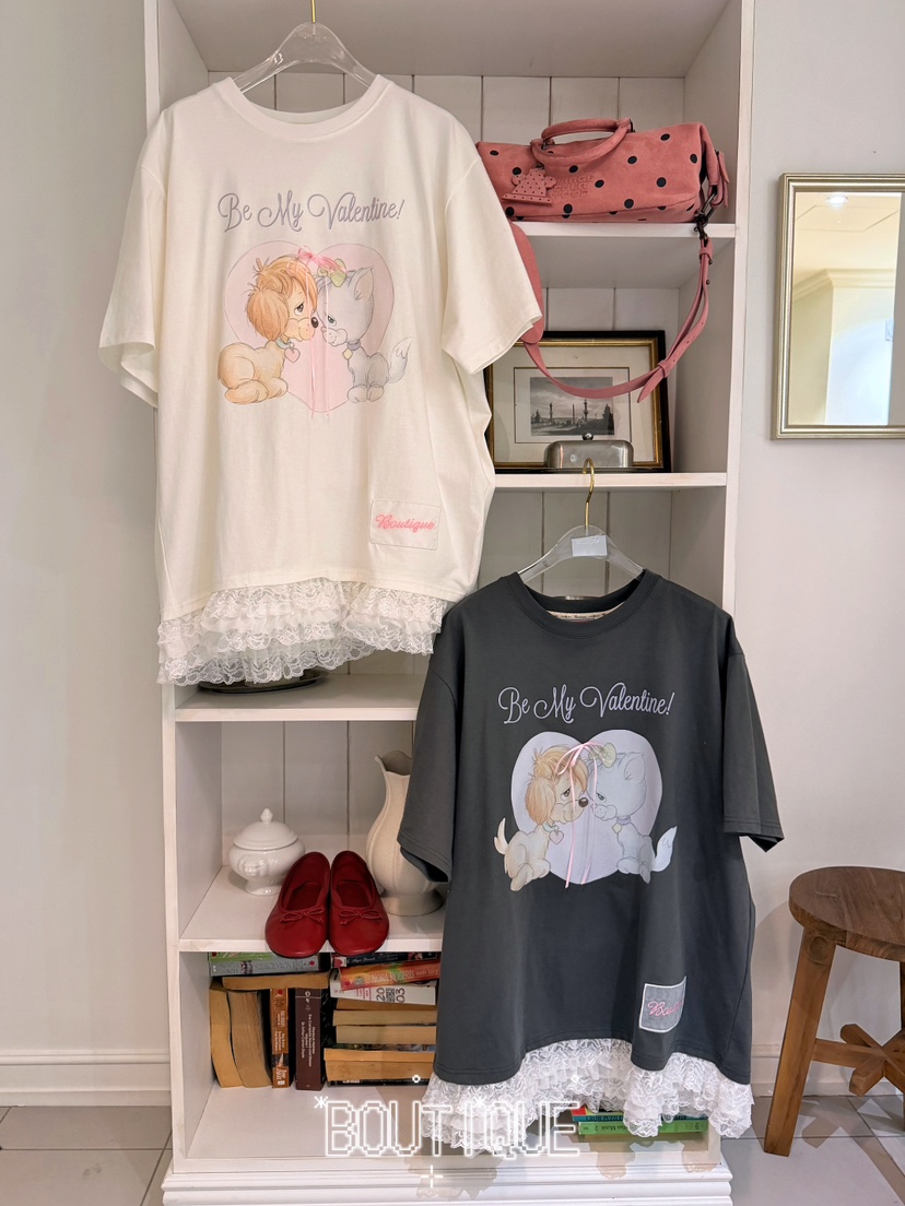 BOUTIQUE-L韓國直郵實拍女裝新品職業休閑推薦人氣時尚T恤BOUTIQUE-LT恤