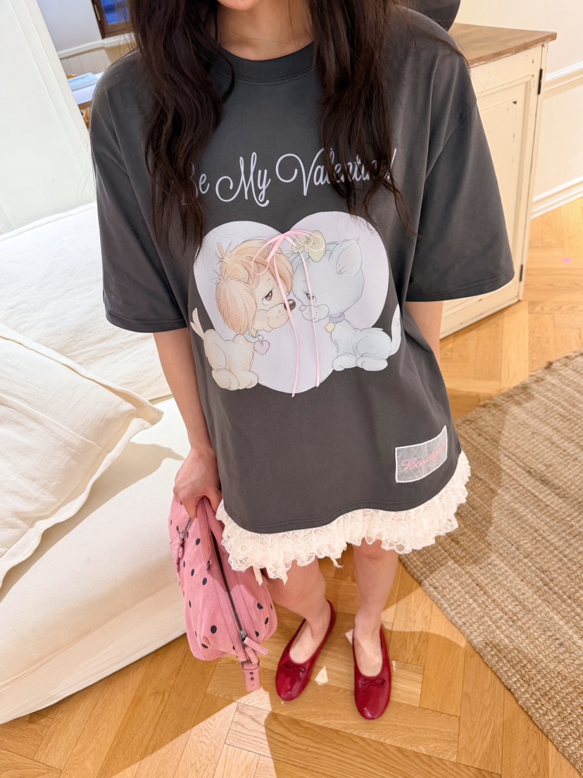 BOUTIQUE-L韓國直郵實拍女裝新品職業休閑推薦人氣時尚T恤BOUTIQUE-LT恤