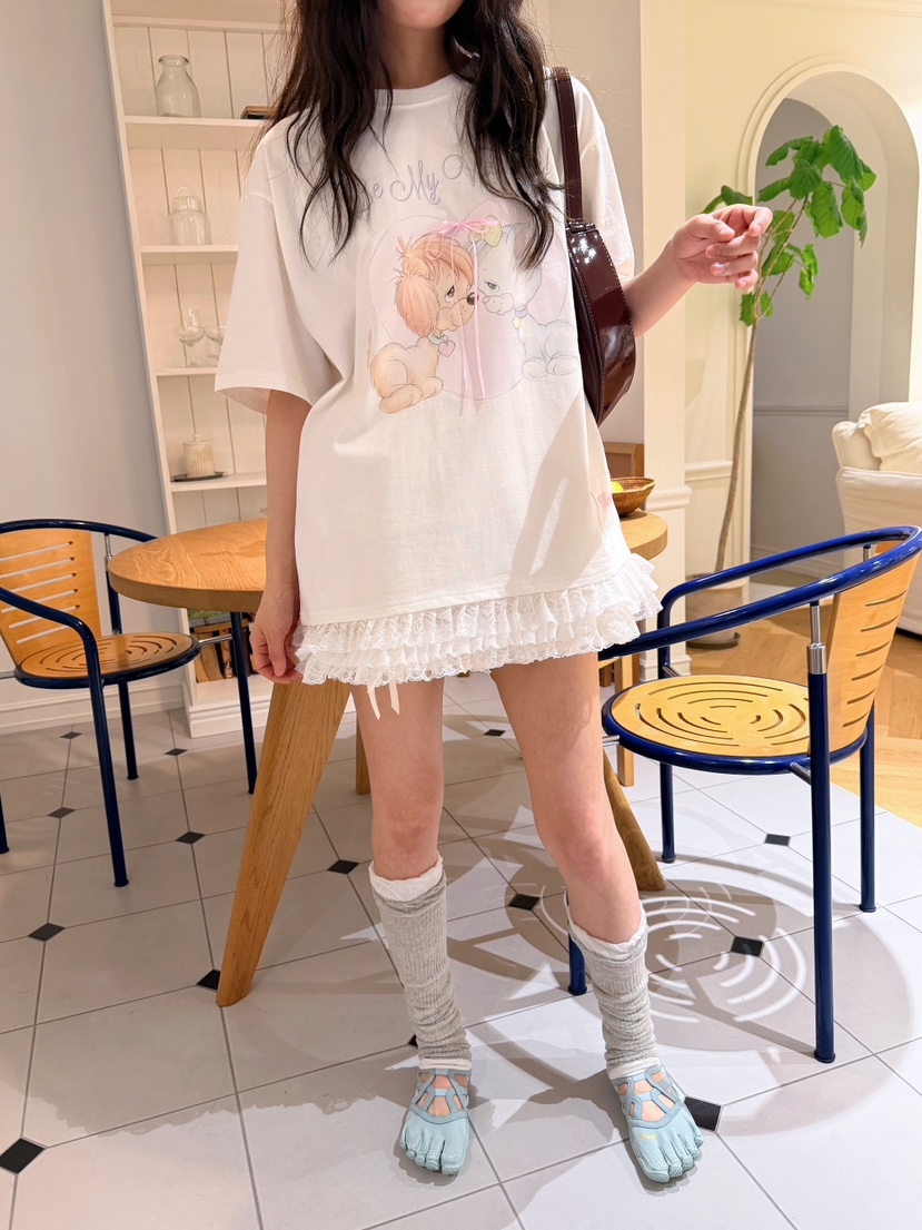 BOUTIQUE-L韓國直郵實拍女裝新品職業休閑推薦人氣時尚T恤BOUTIQUE-LT恤