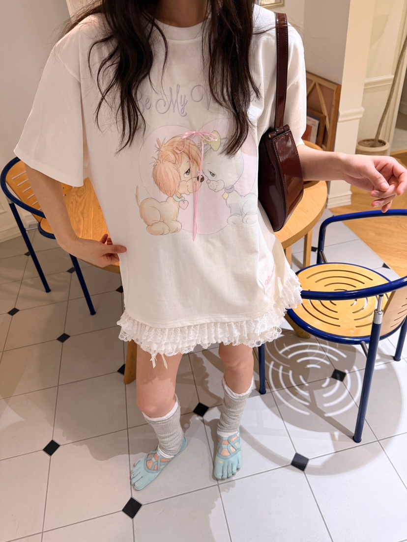 BOUTIQUE-L韓國直郵實拍女裝新品職業休閑推薦人氣時尚T恤BOUTIQUE-LT恤