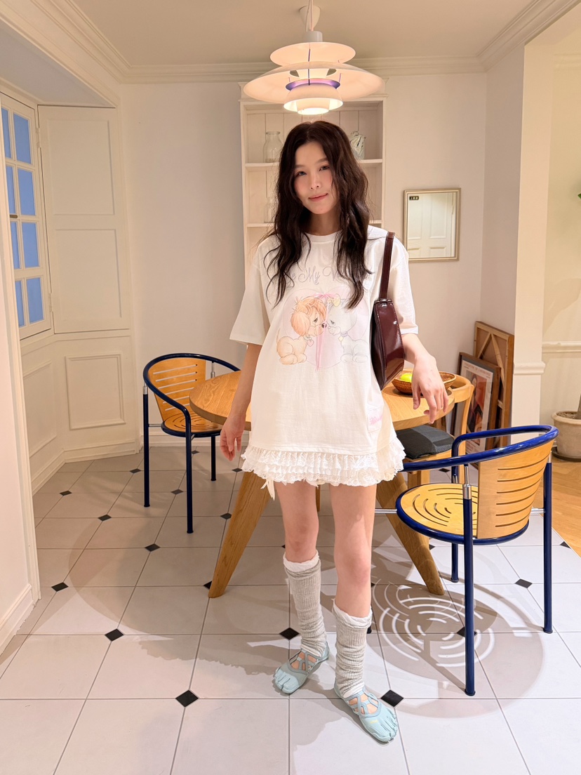 BOUTIQUE-L韓國直郵實拍女裝新品職業休閑推薦人氣時尚T恤BOUTIQUE-LT恤