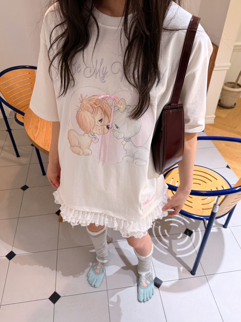 BOUTIQUE-L韓國直郵實拍女裝新品職業休閑推薦人氣時尚T恤BOUTIQUE-LT恤