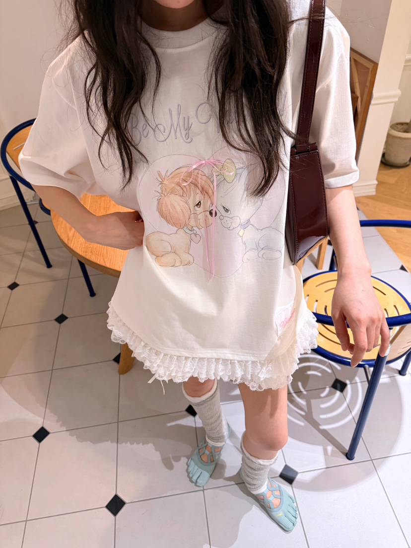 BOUTIQUE-L韓國直郵實拍女裝新品職業休閑推薦人氣時尚T恤BOUTIQUE-LT恤