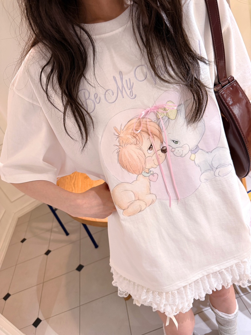 BOUTIQUE-L韓國直郵實拍女裝新品職業休閑推薦人氣時尚T恤BOUTIQUE-LT恤