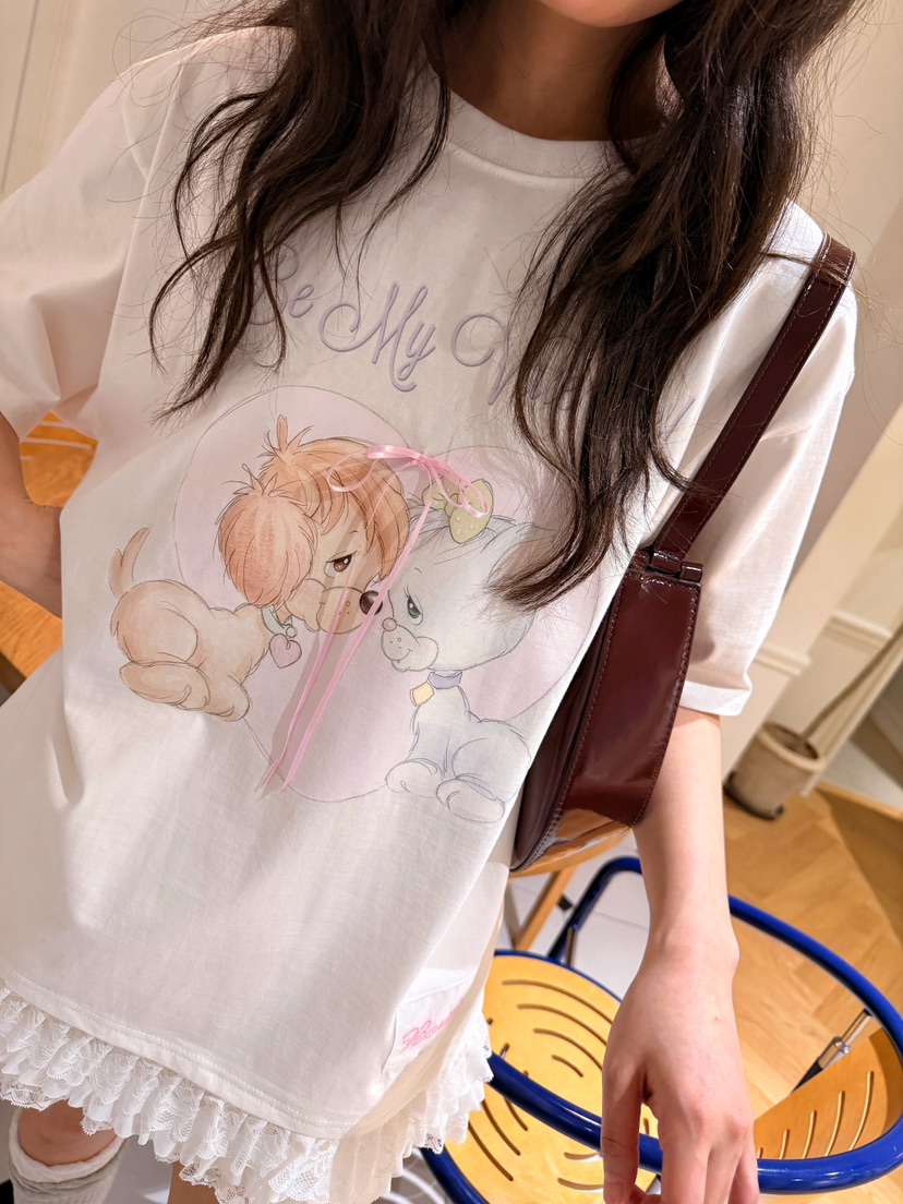 BOUTIQUE-L韓國直郵實拍女裝新品職業休閑推薦人氣時尚T恤BOUTIQUE-LT恤