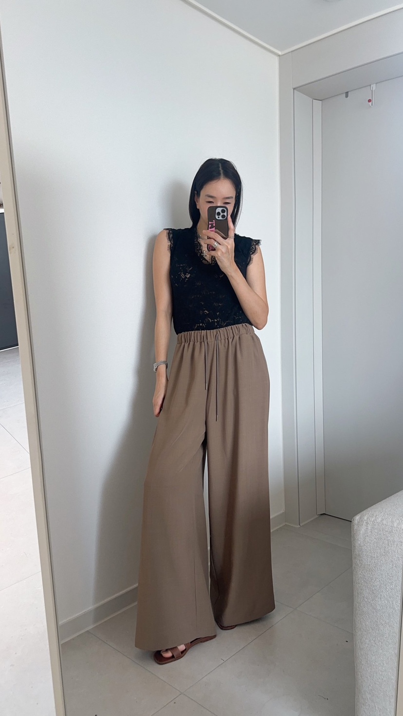 SOUIT韓國東大門代購女士新款熱賣26春夏人氣時尚職業休閑褲SOUIT by mabel-L休閑褲