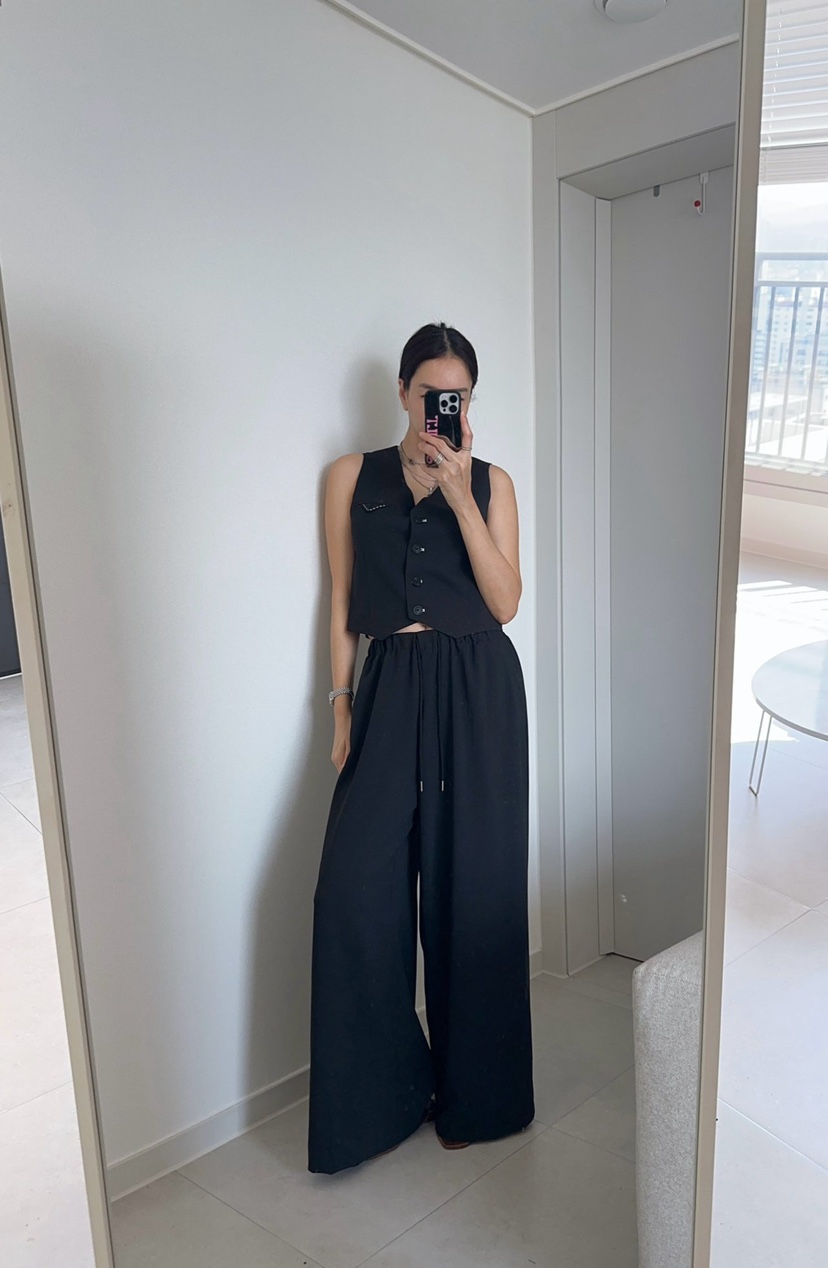 SOUIT韓國東大門代購女士新款熱賣26春夏人氣時尚職業休閑褲SOUIT by mabel-L休閑褲