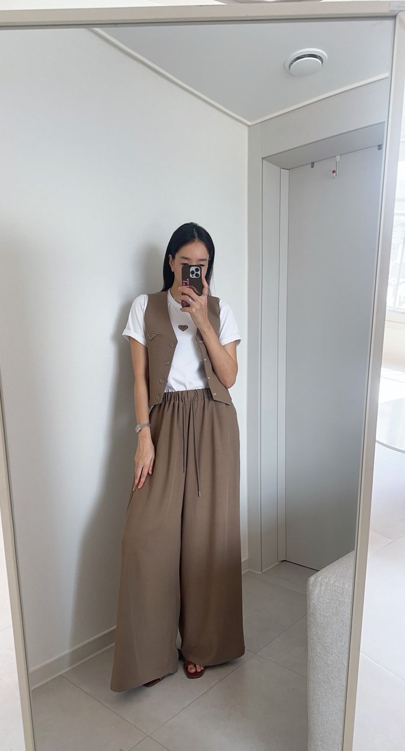 SOUIT韓國東大門代購女士新款熱賣26春夏人氣時尚職業休閑褲SOUIT by mabel-L休閑褲