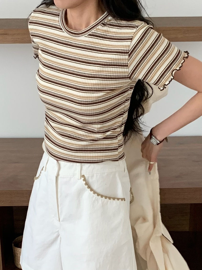 BLEECKER韓國東大門直郵女裝新品休閑職業熱賣人氣26春夏T恤BLEECKERT恤