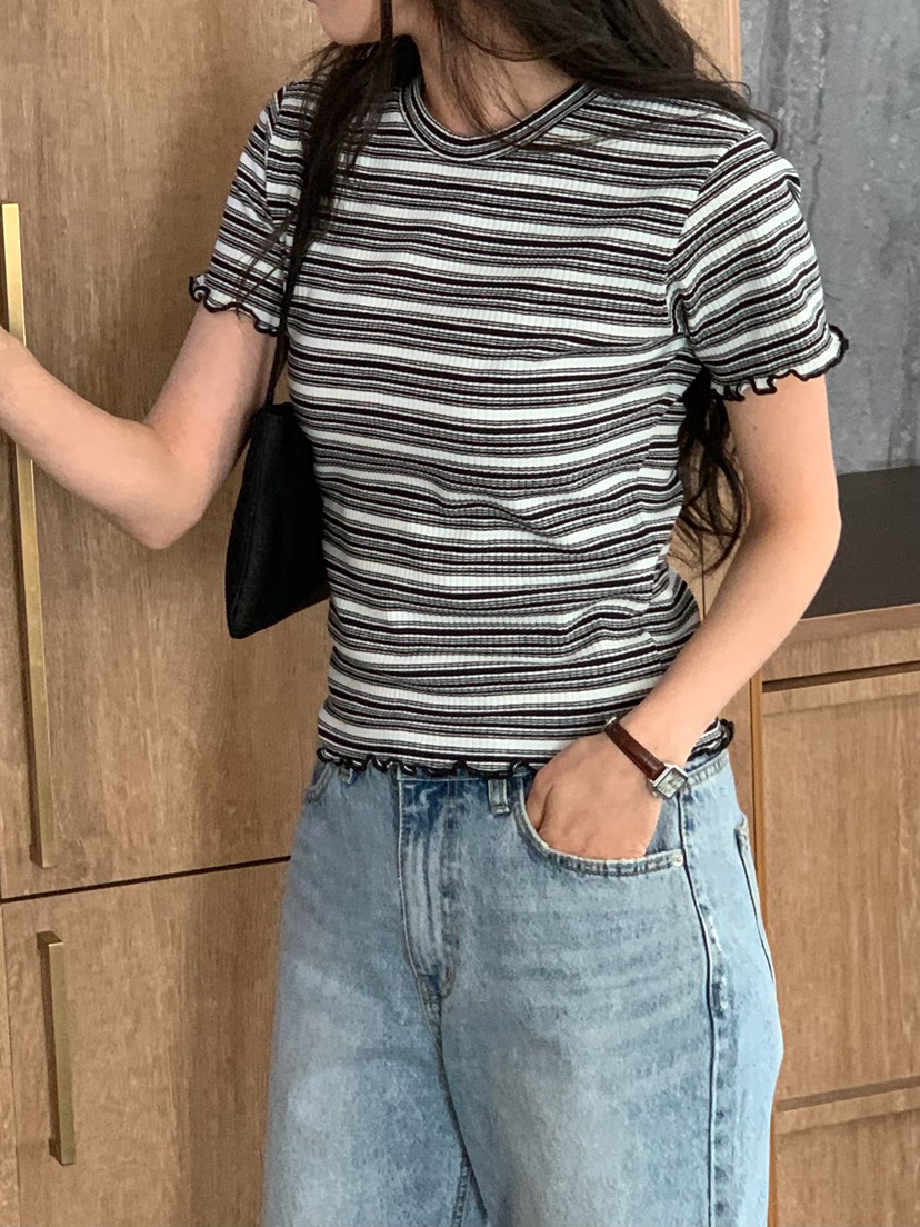 BLEECKER韓國東大門直郵女裝新品休閑職業熱賣人氣26春夏T恤BLEECKERT恤