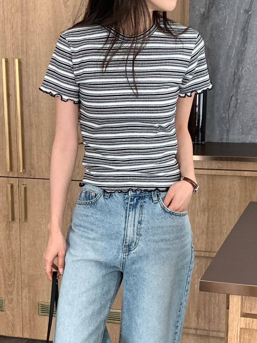 BLEECKER韓國東大門直郵女裝新品休閑職業熱賣人氣26春夏T恤BLEECKERT恤