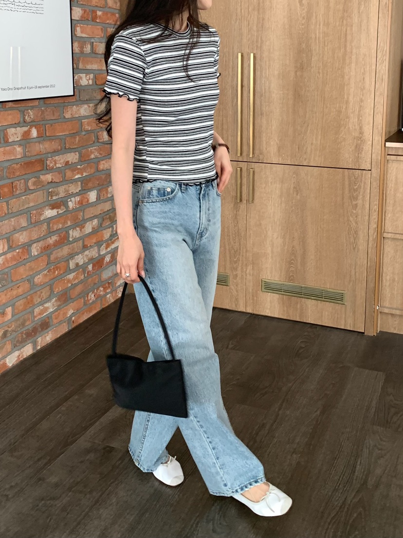 BLEECKER韓國東大門直郵女裝新品休閑職業熱賣人氣26春夏T恤BLEECKERT恤